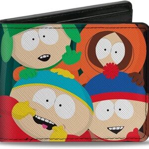 DISCOUNT SHIPPING ! South Park Boys Group-Pose Bifold Wallet, Like New